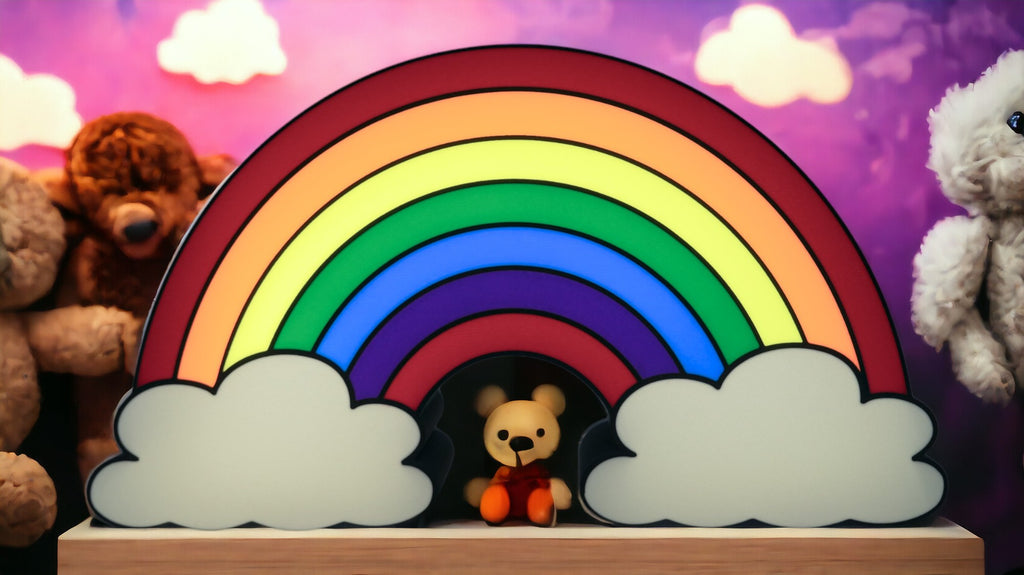 Rainbow Lamp 3D Printed Rainbow LED lightbox