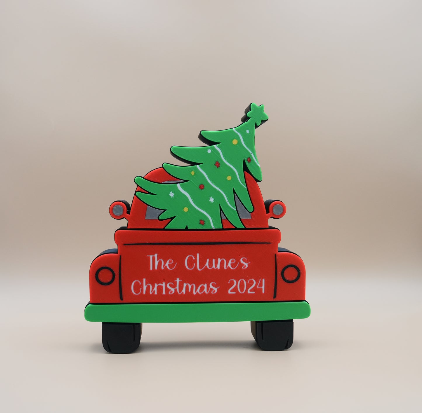 Christmas Decor - Christmas Truck with Custom Name Option